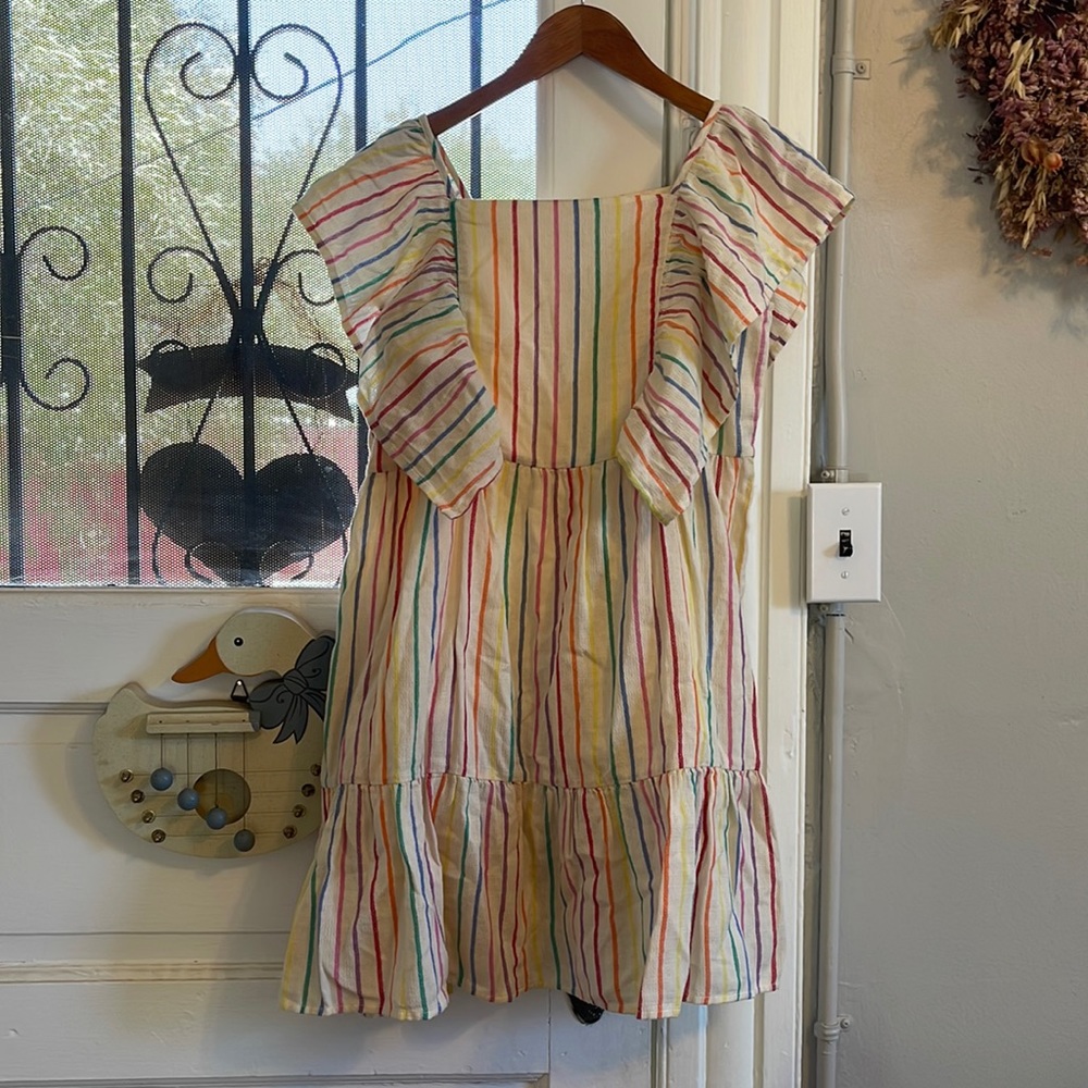 Kid’s Rainbow Striped Dress
